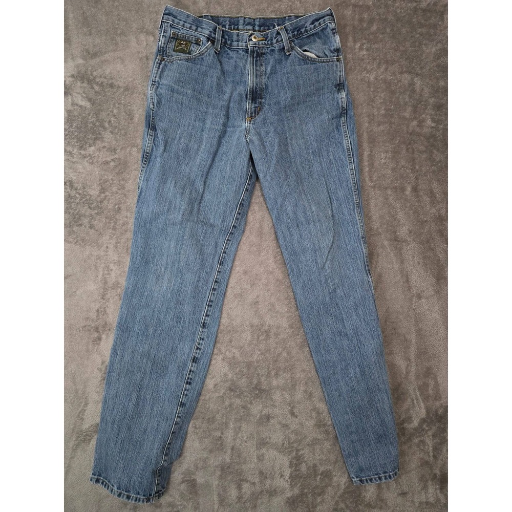 Cinch Mens Green Label Jeans 34x36 Medium Wash Straight Leg Denim Western